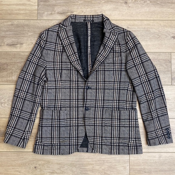 Zara Other - Zara Men’s Houndstooth Plaid Blazer Jacket